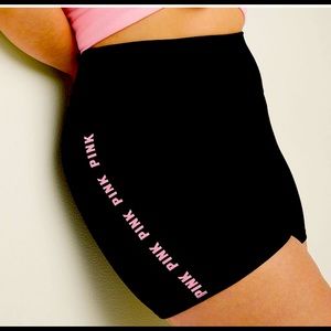 Medium pink Victoria Secret Logo Bike Shorts
